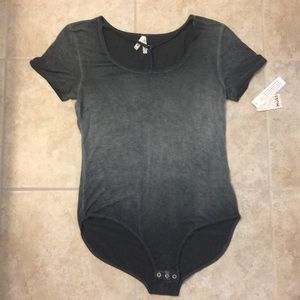 Y-neck bodysuit shirt